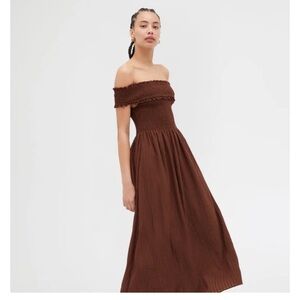 Hill House Marguerite Nap Dress Brown Small